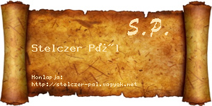 Stelczer Pál névjegykártya